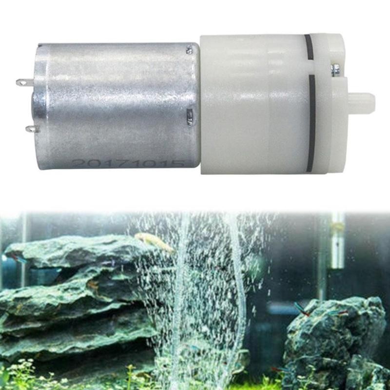 Dc 12V Kleine Mini Qwp 370 Motor Micro Luchtpomp Zuurstof Pomp Aquarium Aquarium Elektrische Booster Pomp