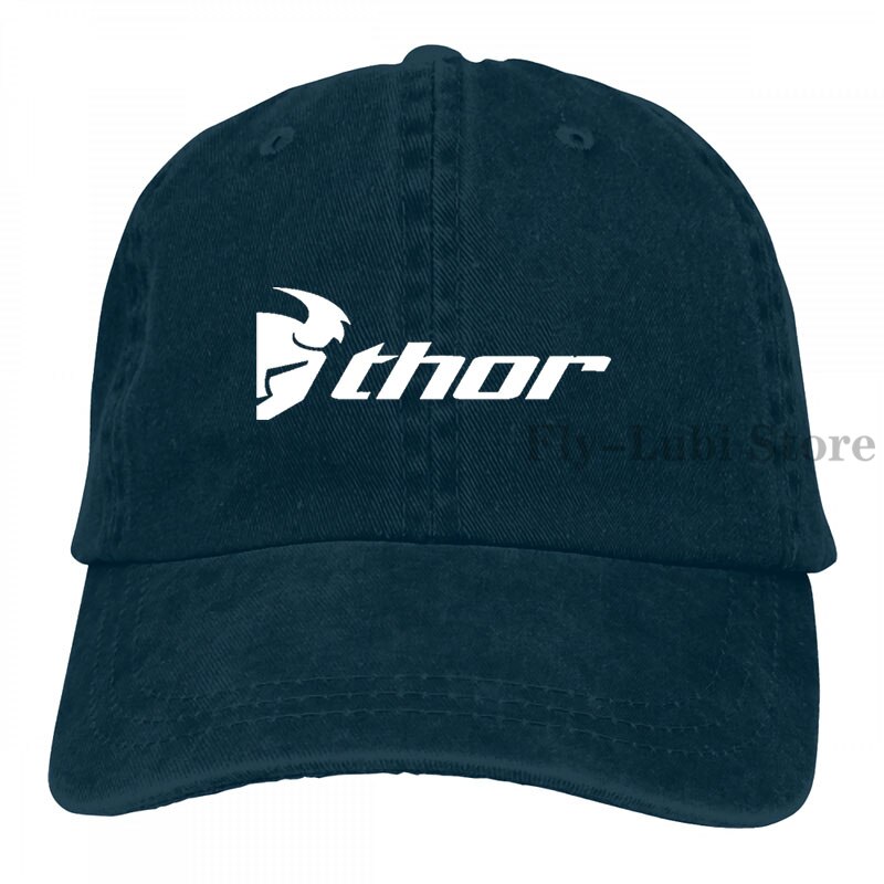 Thor Motocross Baseball cap men women Trucker Hats adjustable cap: 2-Navy