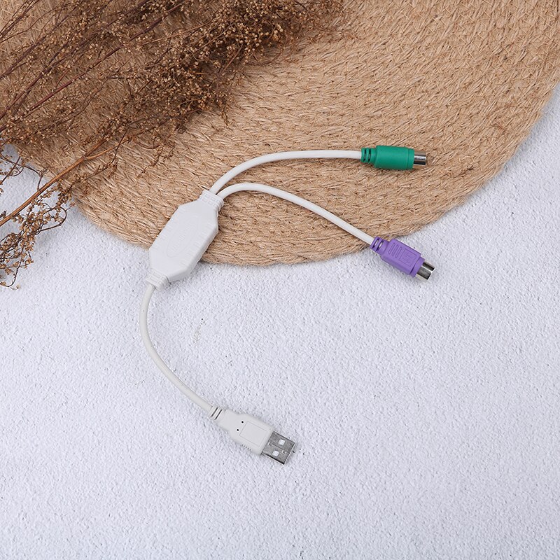 1 stk til tastatur mus han til hun kabel adapter konverter brug usb til  ps2 ledning konverter adapter