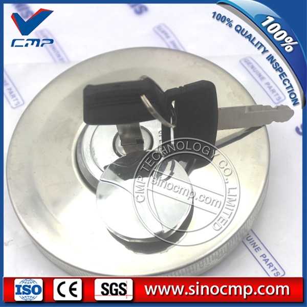 SANYI – bouchon de réservoir de carburant pour Sany, 2 clés, 55 65 75 135 215 235
