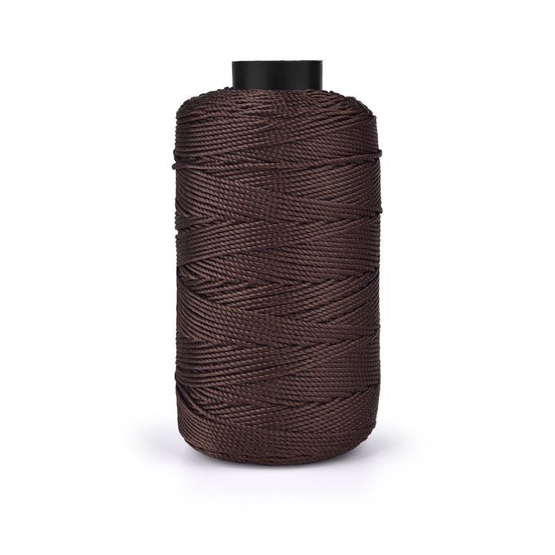 DIY Craft Crochet Thread Ice Silk Yarn Art Yarn Cord 1.5mm Polypropylene Yarn For Hat Doll Sewing Bags Basket Crochetin Thread: Dark Grey