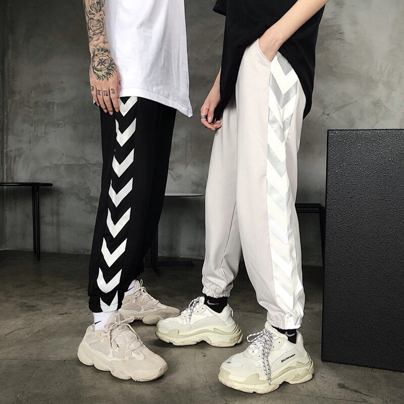 Hip hop dans kostume reflekterende bukser mænd/kvinder sport jogger street dance tøj bukser piger jazz hiphop bukser 2222