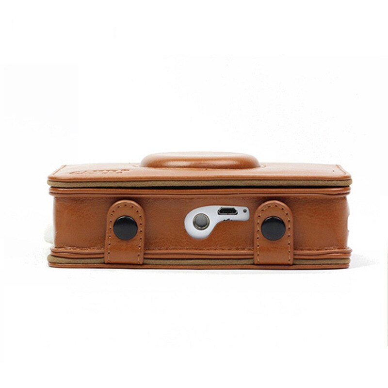 PU Leather Protection Bag Case Cover For Polaroid Snap Touch Instant Film Photo Camera with Shoulder Removable Strap