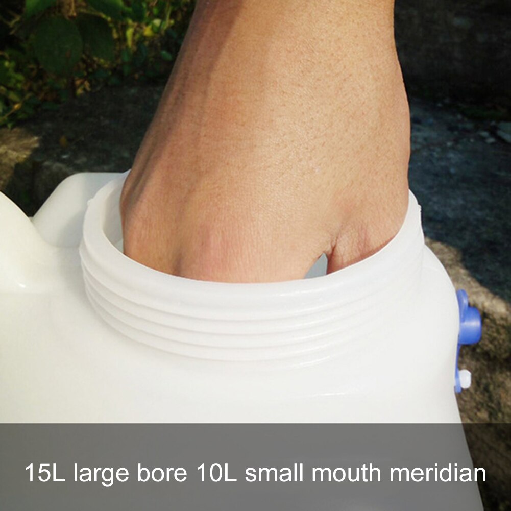 10L 15L Portable Water Container with Faucet 2 Handles for Camping Hiking Driving Outdoor Hiking Picnic Camping Water Tank