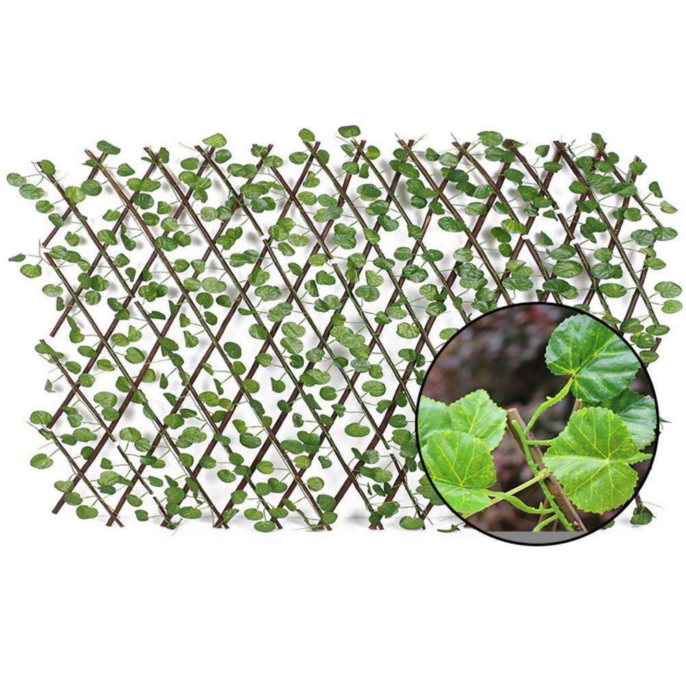 Trellis hekwerk intrekbaar hekwerk kunsttuin plantenhekwerk uv-beschermd privacyscherm voor buiten en binnen gebruik tuinhekwerk: C