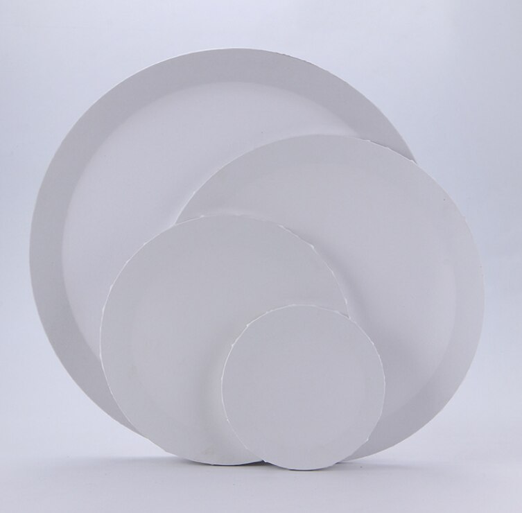 Round wooden box frame blank stretch acrylic paint board art canvas