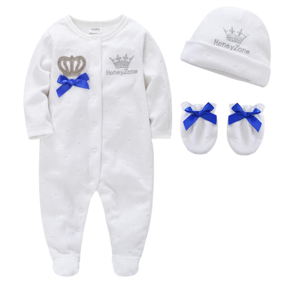 Bébé fille ensemble de vêtements garçon Pijamas bebe fille avec chapeaux gants coton respirant doux ropa bebe -né dormeurs bébé Pjiamas: PY1227 / 6-9M