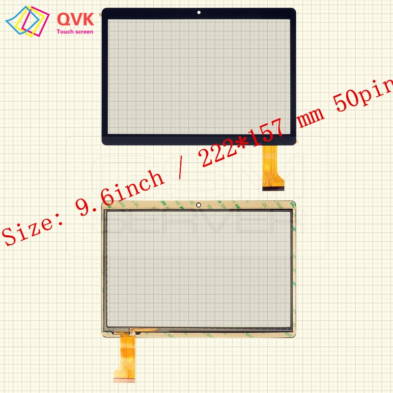 9.6 Inch Voor Irbis TZ968 TZ961 TZ963 TZ960 TZ965 TZ969 TZ962 Tablet Pc Capacitieve Touch Screen Digitizer Glas Panel