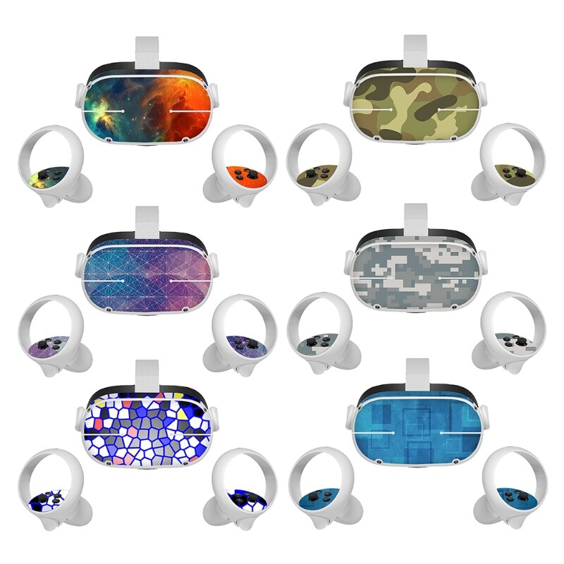 Skin Sticker for oculus Quest 2 Headset Virtual Reality Decoration Decals 203A