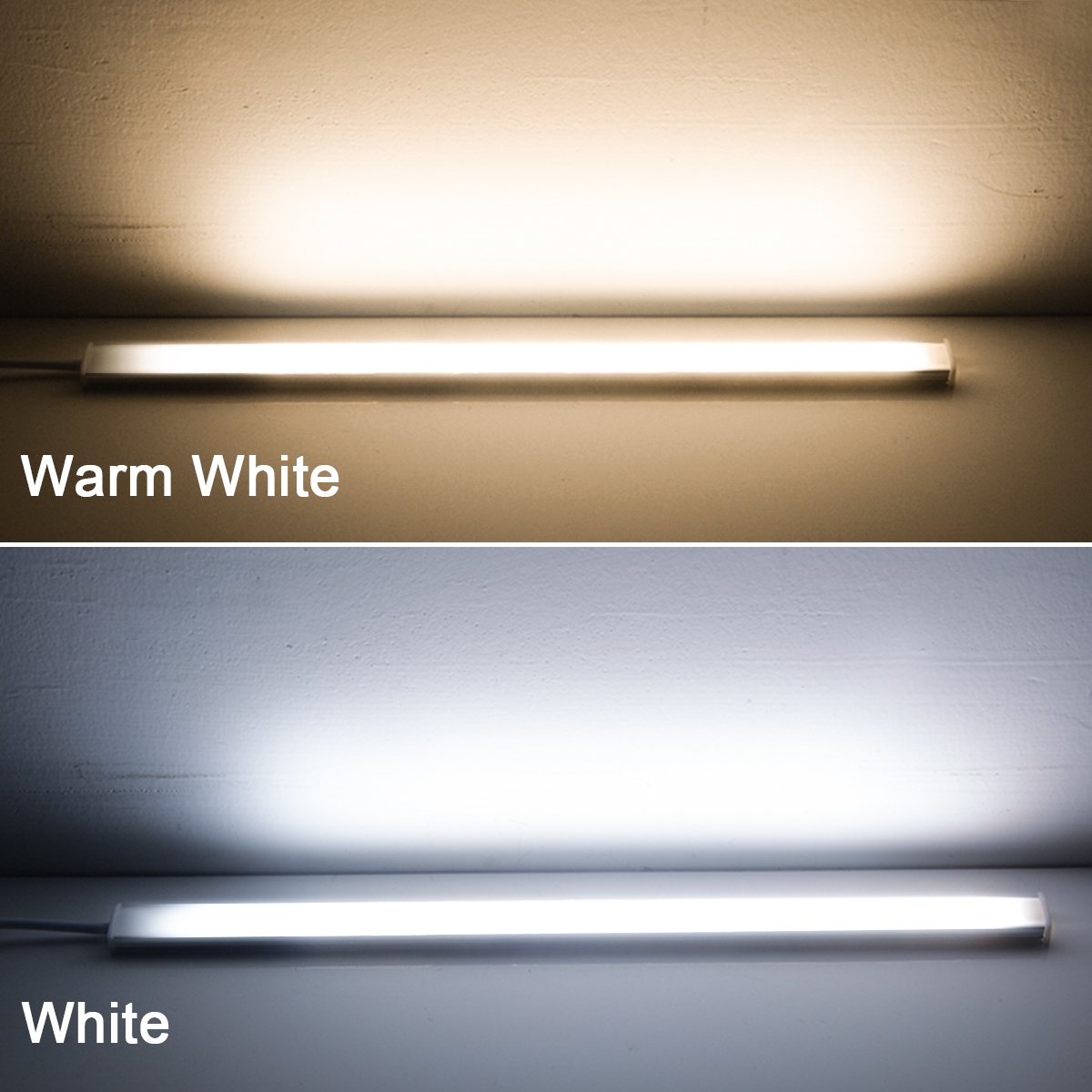 Stepless Dimmable LED Bar Light Tube 12V Touch Switch Sensor Central Control Aluminium Lamp DIY Under Cabinet Closet Backlight