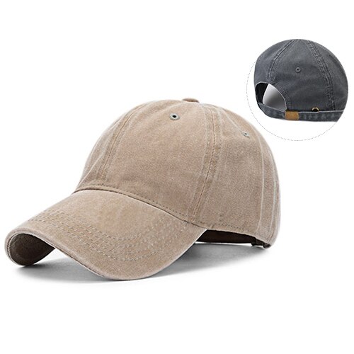 Furtalk vintage baseball cap kvinder mænd vasket bomuld hestehale baseball caps mænd snapback hip pop hat sort sommer kasket til kvinder