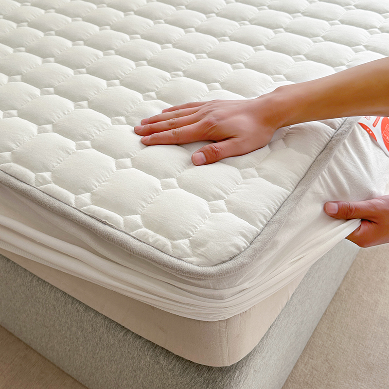 Matrashoes van hotelkwaliteit - 100% katoenen oppervlak Antimicrobieel Ademend, hypoallergeen, matrasbeschermer voor eenmalig/paar: 2.0m (6.6 feet) bed / WHITE