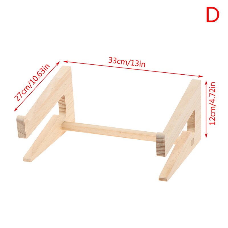 Bamboo laptop stand for macbook pro, notebook holder, wooden tablet stand, mount for r 12-17- inch notebooks: D