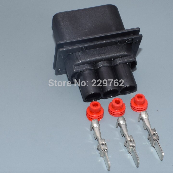 Shhworldsea 3 -pins 1 j 0 906 443 voor volkswagen jetta elektronische ventilator stekker radiator stekker aansluiting stekker vrouwelijke mannelijke connector