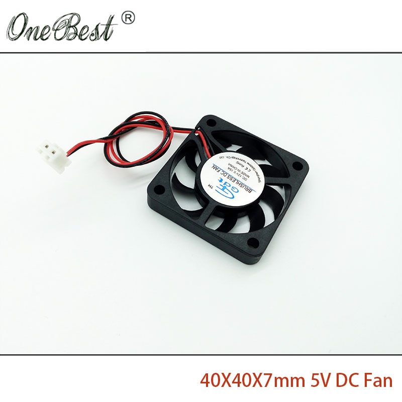 4007 bezszczotkowy ultra-cienki wentylator DC 5V 4cm 40mm 40X40X7mm mały zasilacz wentylator xh2.54-2Szpilka długość 200mm darmowa wysyłka
