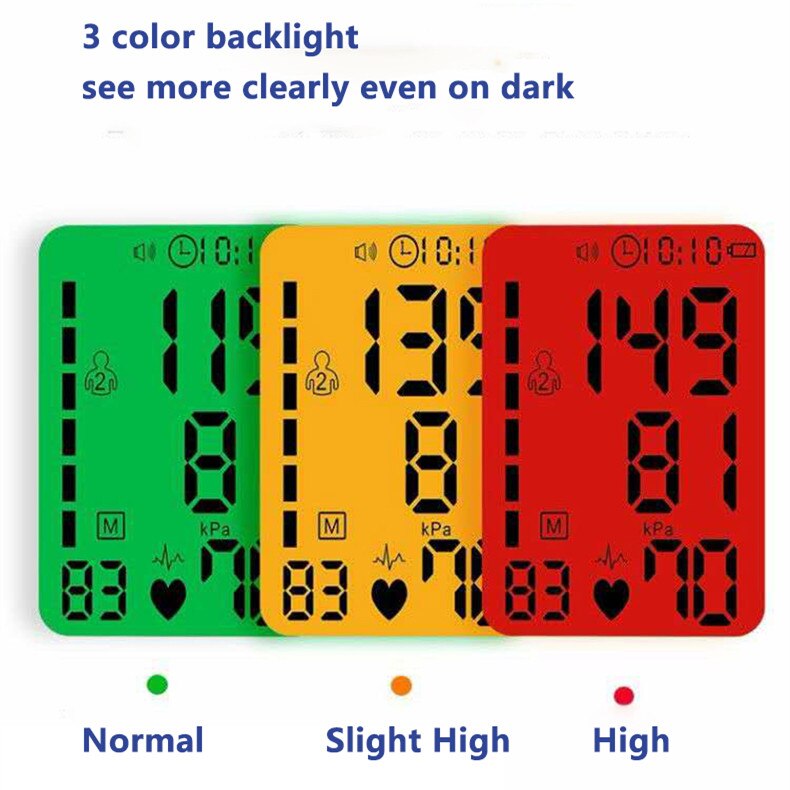 Russische Voice Met Backlight Tonometer Elektrische Digitale Bloeddrukmeter Bp Sphygmomanoter Hartslagmeter Voor Meten