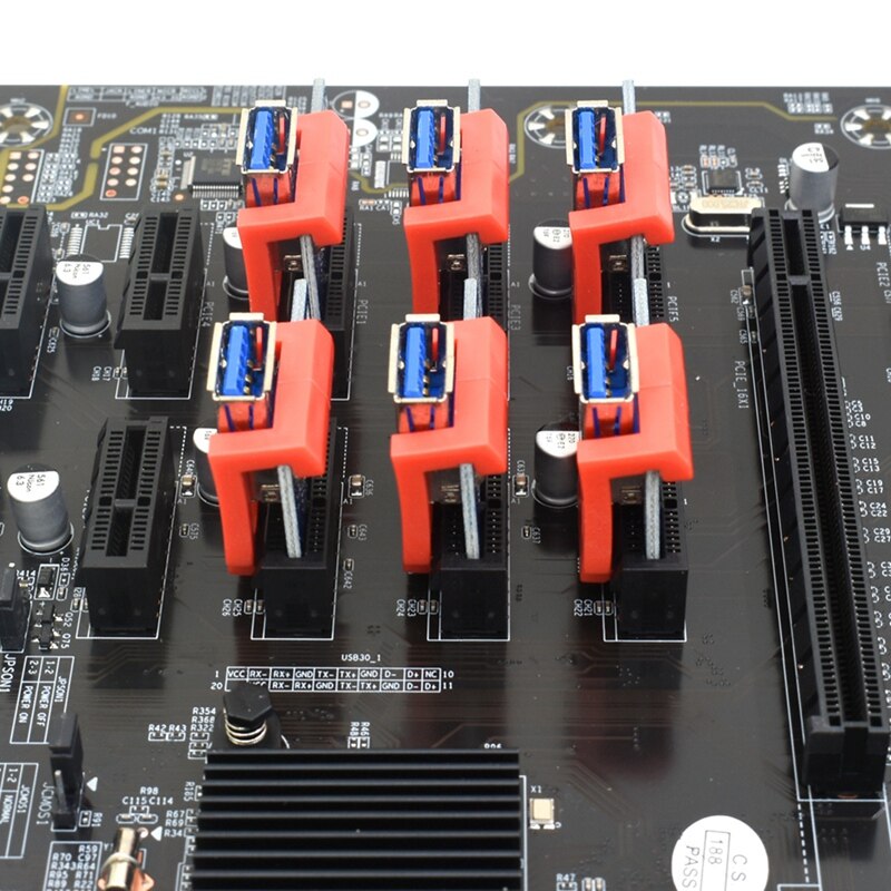 PCIE Riser 1X Retainer Vertical Mount Locker PCI-E X1 Holder PCIE Cable Extender Riser For Video Card Miner