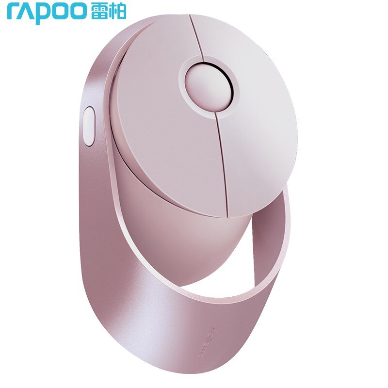 Original Rapoo Ralemo Air 1 Rechareable Wireless Mouse Bluetooh Mouse Freely-Switch Between Bt 5.0/3.0 & RF 2.4G up to 3 Devices: pink