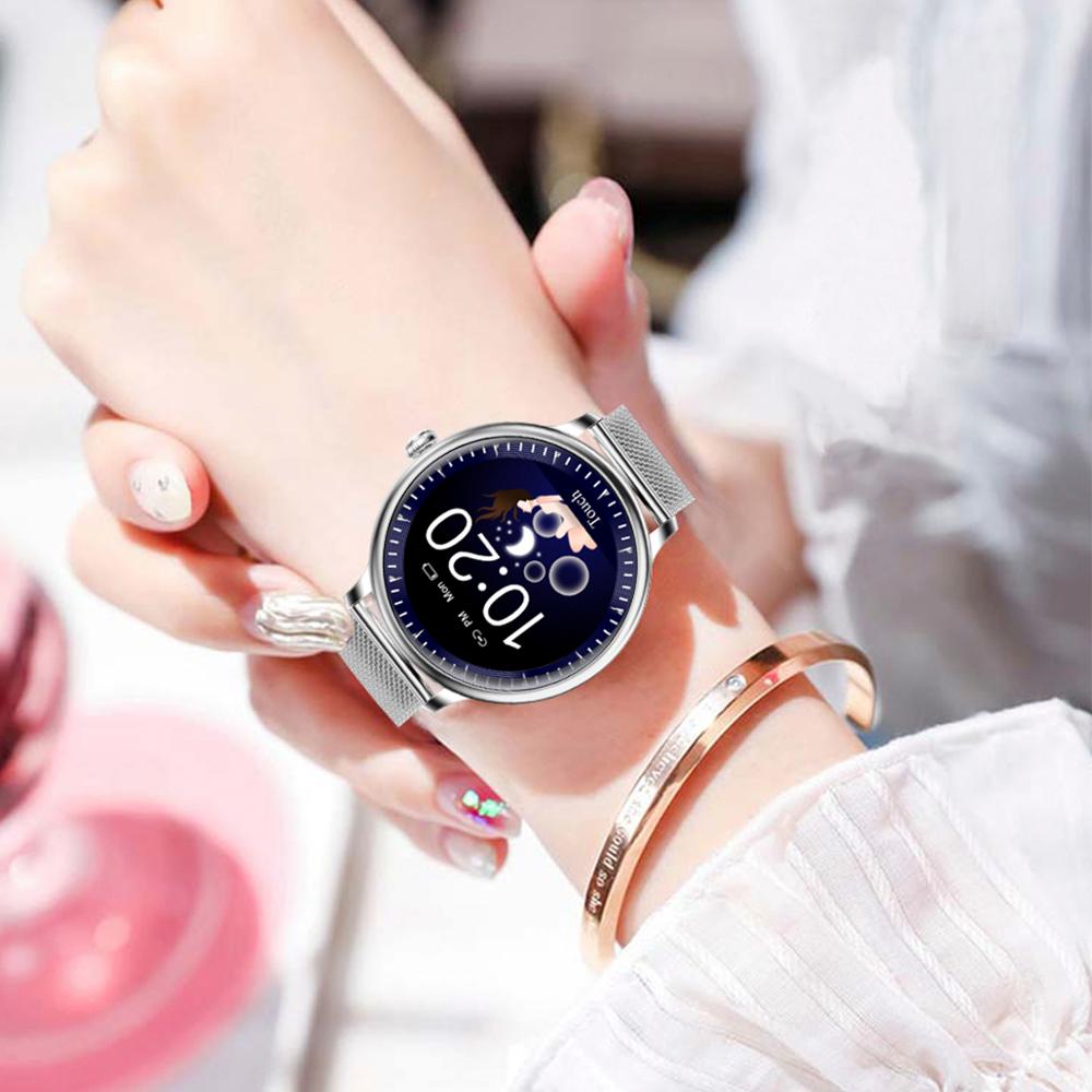 Torntisc Vrouwen Slimme Horloge Vrouwen Armband Hartslagmeter IP67 Waterdichte Smartwatch Voor Vrouwen Voor Ios Android Telefoon