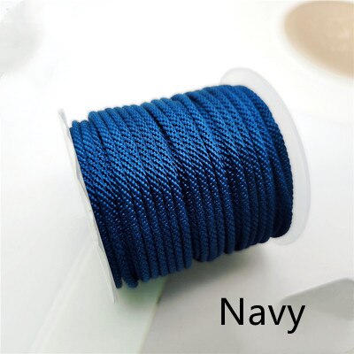 Cuerda de maíz de de 2,5mm, hilo tejido a mano para collar, pulsera, línea de joyería, bricolaje: Latón