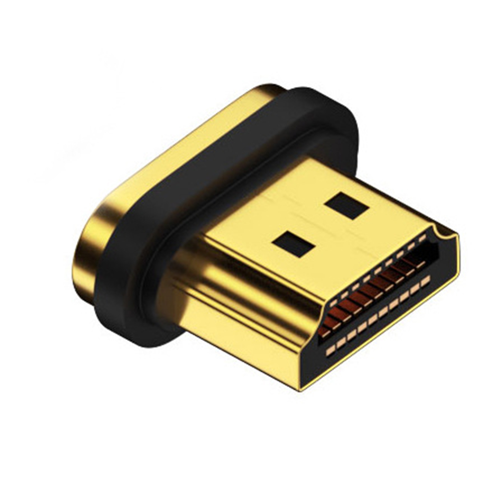 Adaptateur magnétique 2.1, 8K, Compatible HDMI, Extension magnétique, 8K/60Hz, 4K/120Hz, 48Gbps, pour ordinateur portable HDTV: Or