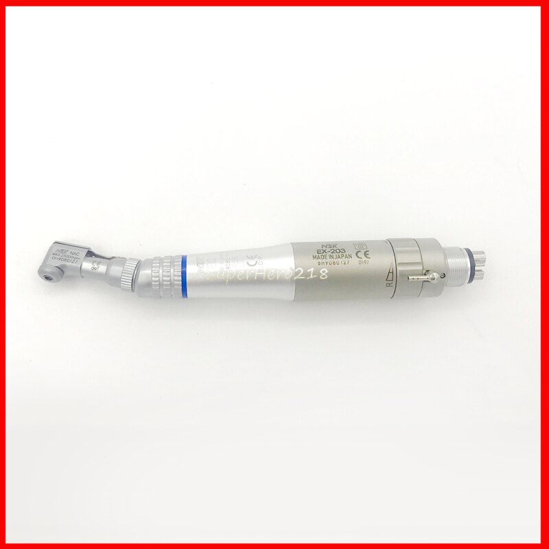 Dental nsk låghastighetshandstycke polering mikromotor vinkelrät luftmotor ex -203 kit 2 4 hål