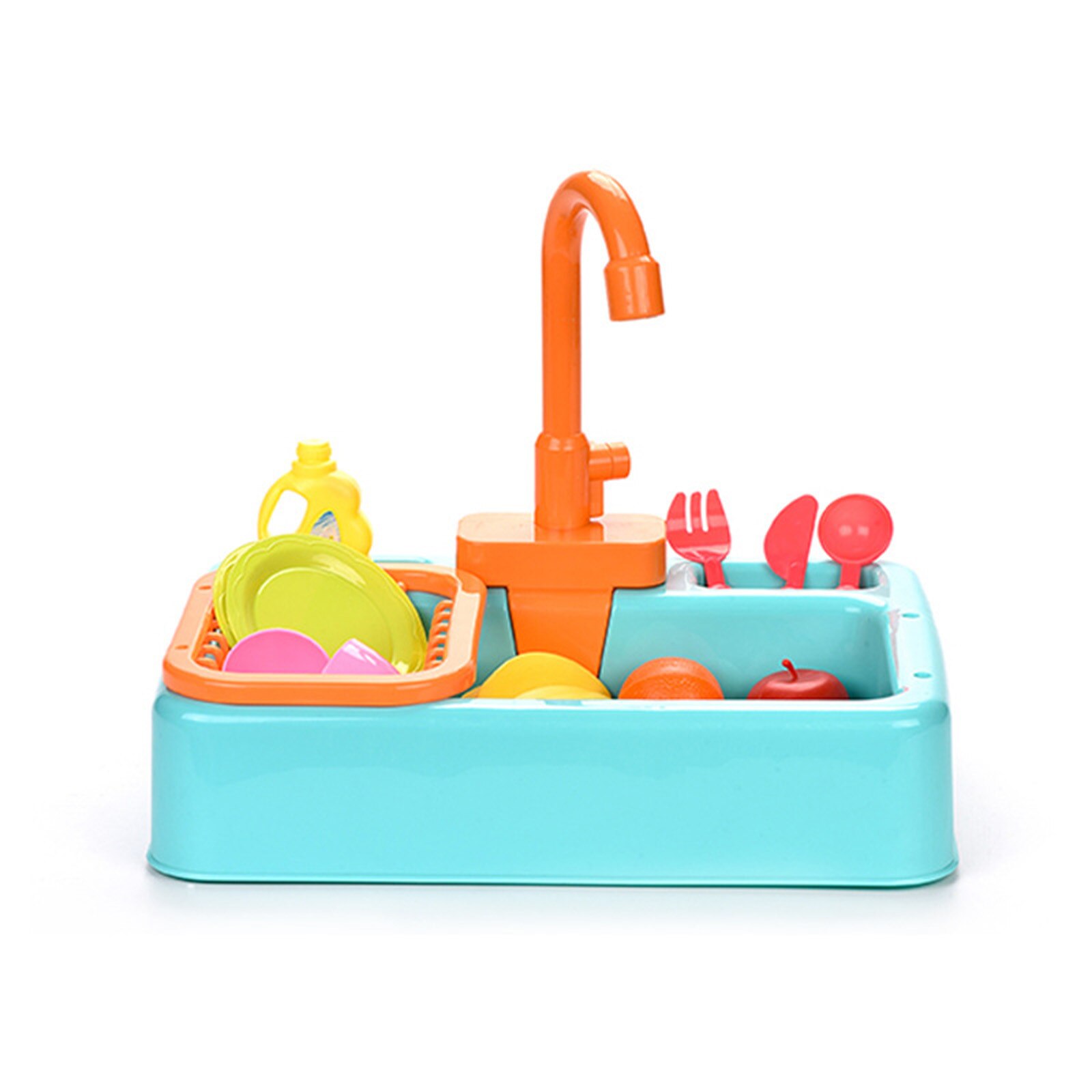 19 Stck Analog Elektrische Spülmaschine Waschbecken freundlicher Rolle Spielen Küche einstellen Spielzeug Lustige Rolle-spielen Mini Küche Simulation spielzeug: B