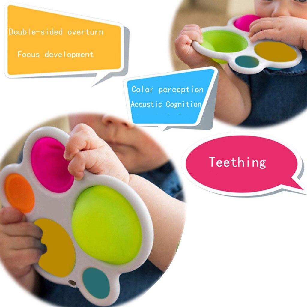 Infant Baby Toys Exercise Board Rattle Puzzle Colorful Intelligence Development Board Early Education Intensive Training#50