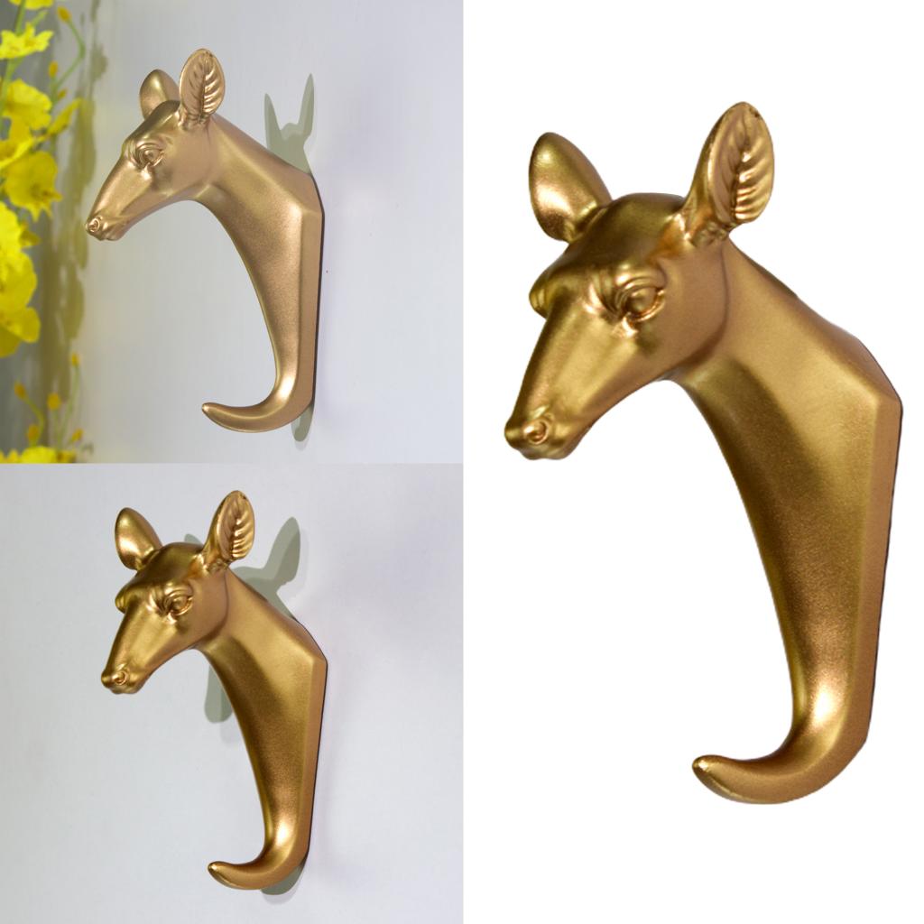 Wall Mounted Rack Hanger Holder Coat Hat Hook Storage Organizer Home Art Decor