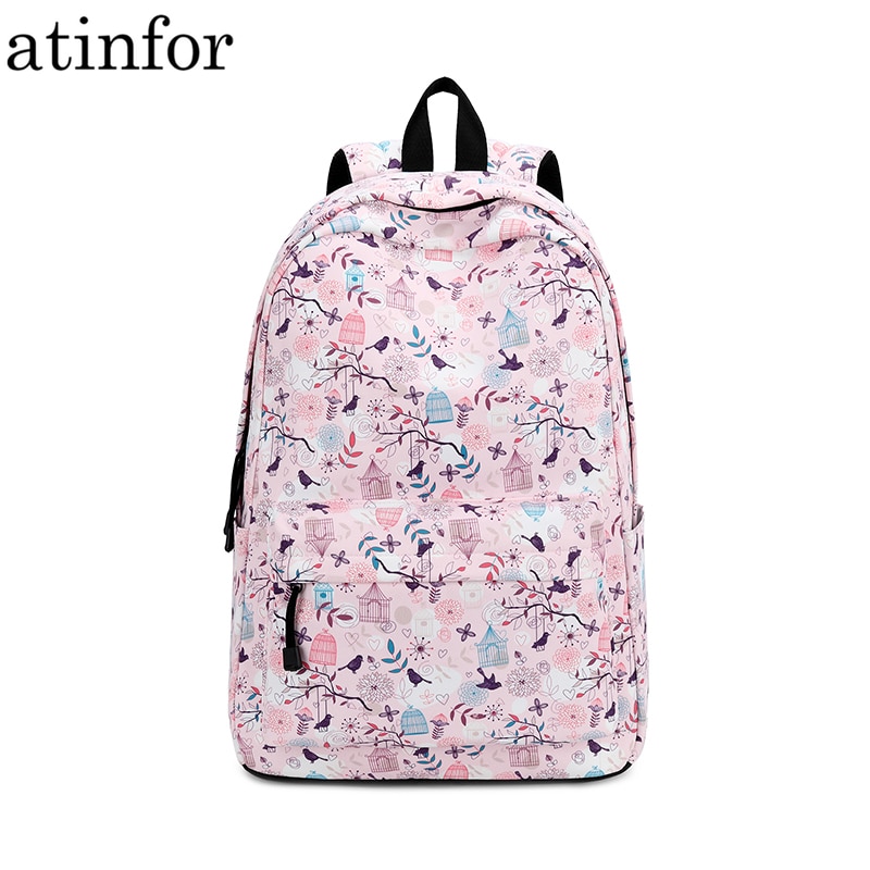 Atinfor Brand Leuke Waterdichte Rugzak Vrouwen Mode Laptop Bookbags Schooltassen Voor Tieners Meisjes Reizen Rugzak
