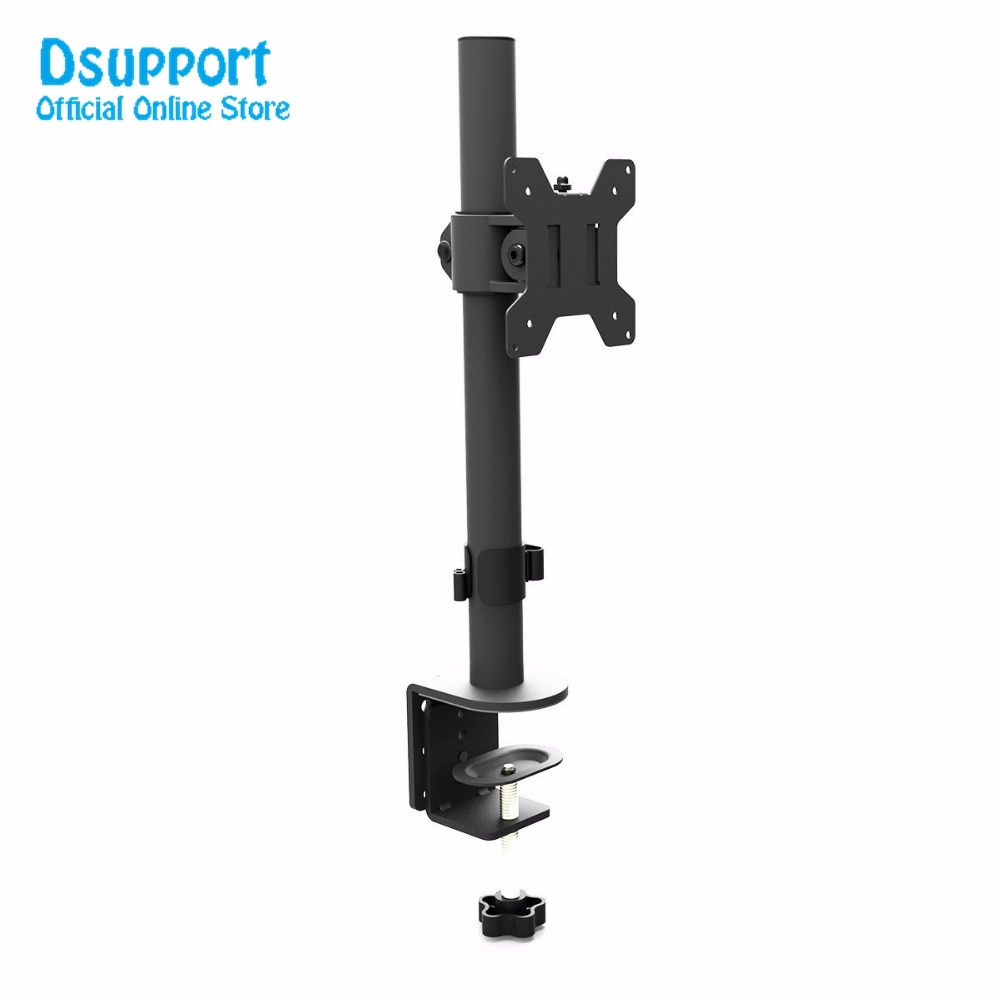Fully Adjustable Single Arm LCD LED Monitor Stand Desk Mount Bracket for 13"-27" Screen Max VESA 100x100 MD6401