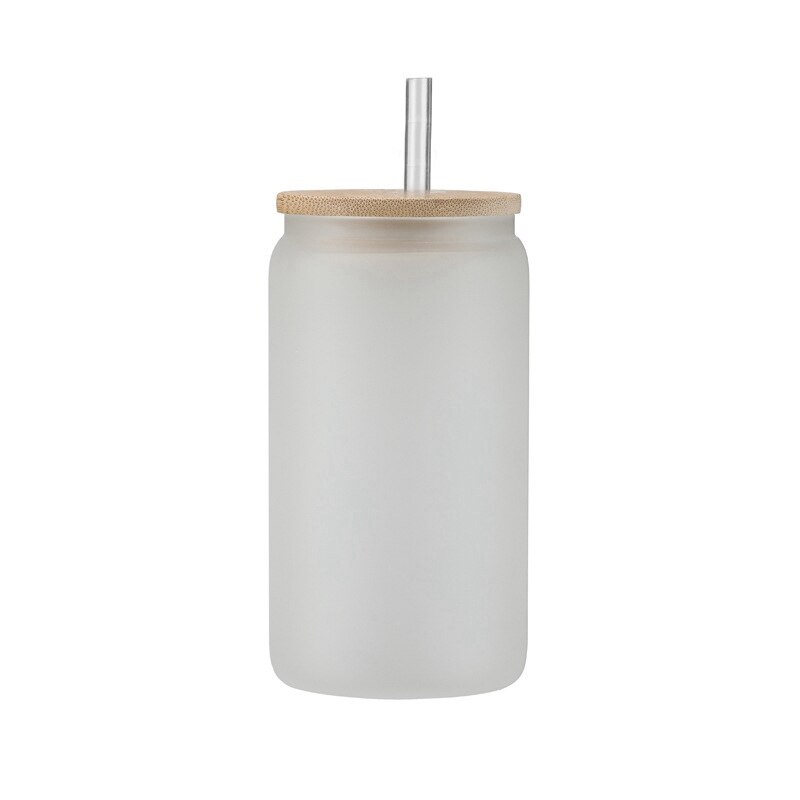 Coke Glass Cup with Lid and Straws Resuable Wooden Lid Glasses Cup for Beer Cocktail Coffee Wine Milk Cups Set Bar Drinkware: Frosted Cup Set / 320ml 12oz