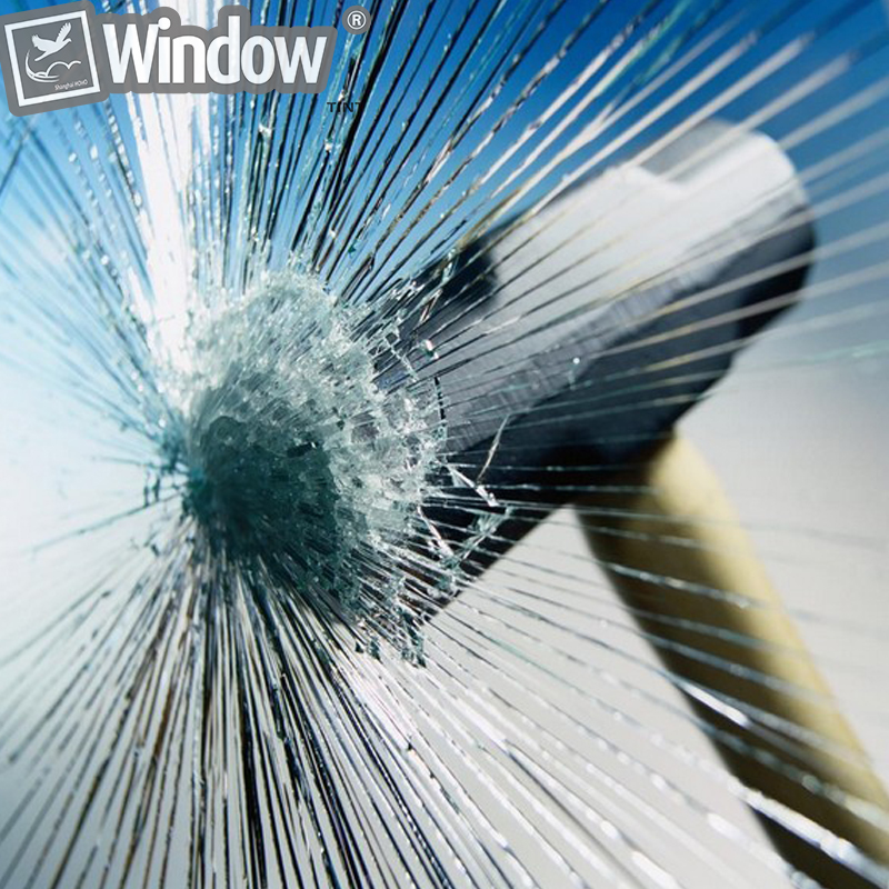 Sunice 2mil Clear Explosion-proof Window Film Shatterproof Safety Glass Film Self Adhesive Film Security Window Sticker for Home