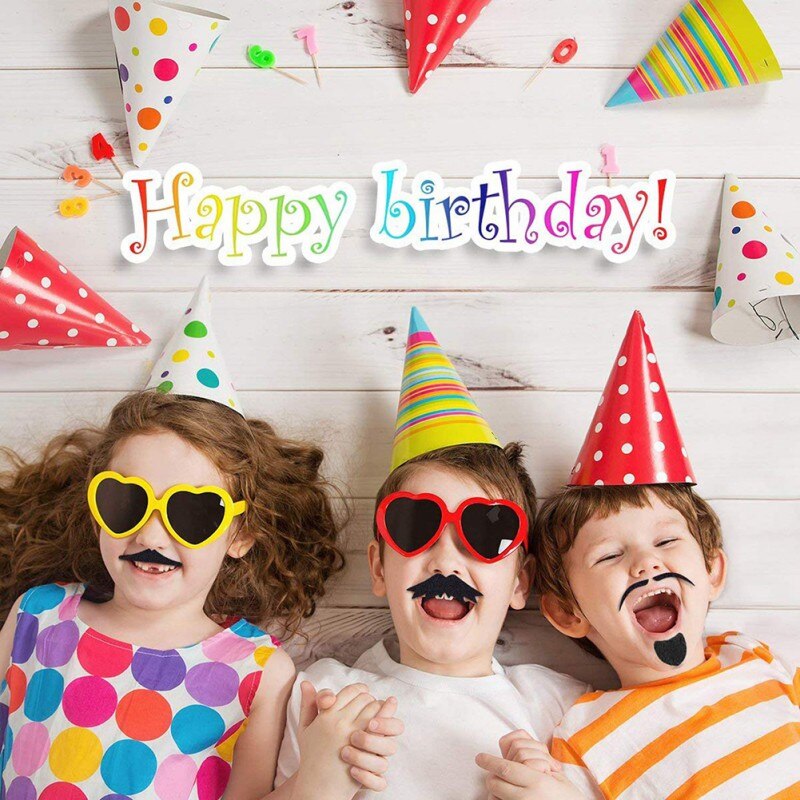 36pcs /48pcs Self-Adhesive Mustache Sticking Sticky False Beards Party For Christmas Party Birthday Christmas Decorations