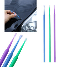 Lote de 100 unidades de herramientas de mantenimiento de automóviles, pinceles de pintura, bolígrafo de colores de retoque, Punta pequeña desechable de odontología