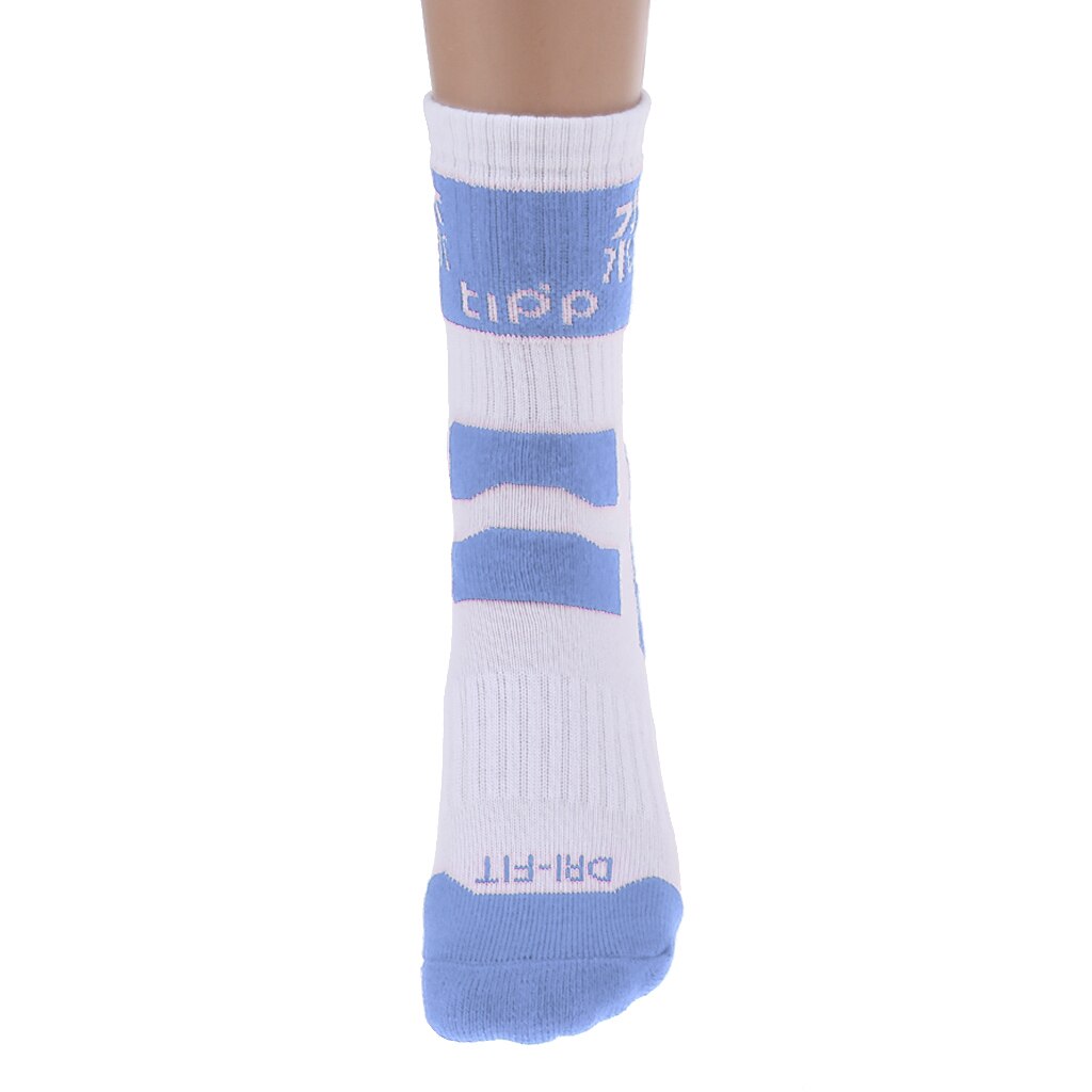 Skateboard Roller Skating Football Basketball Thickened Cotton Long Sock, Sweat-absorbent Breathable, Wear-resistant Comfortable: blue L 