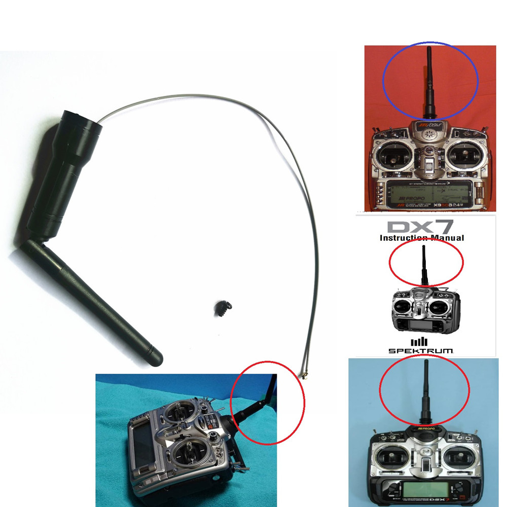 2.4GHZ Transmitter TX Antenna Aerial for JR X9303 X9503 12X SMP Spektrum DX7 JRPA164 Replacement Assembly Radio Remote Controler
