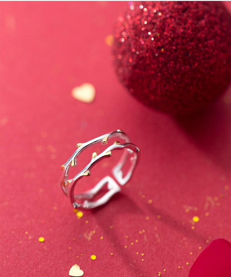 Romantische Charmante Tak Open Ring Voor Vrouwen Vintage Boho Knuckle Partij Ringen Gothic Punk Sieraden Cadeaus Voor Meisjes