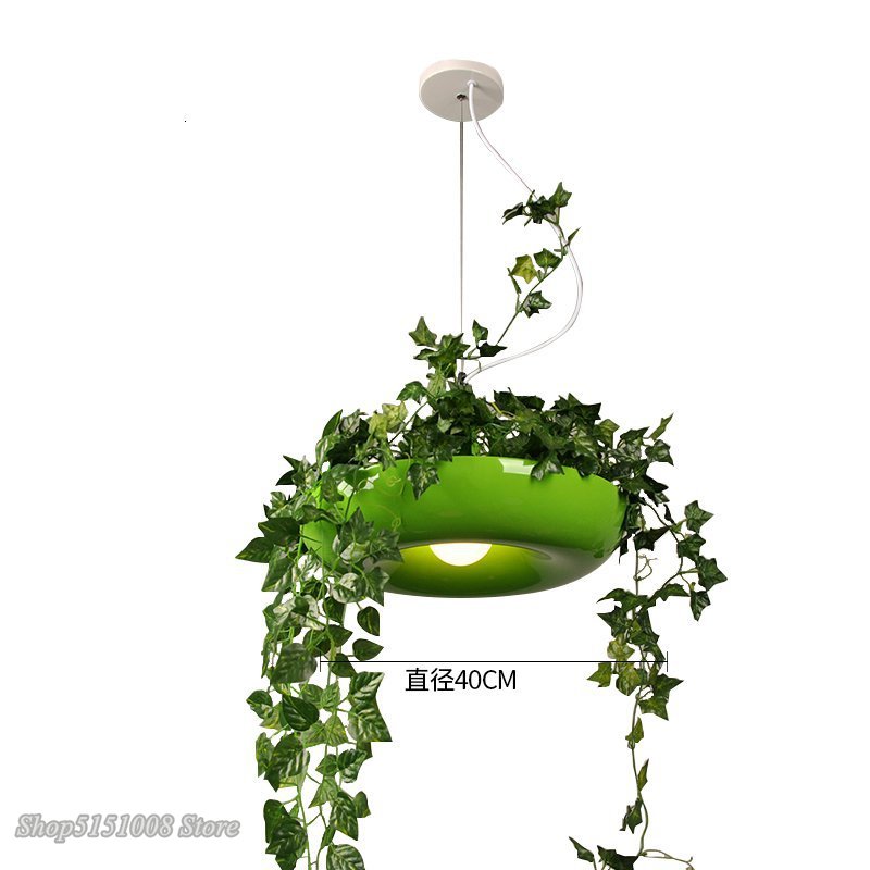 Nordic Plant Hanglampen Diy Tuin Led Lamp Bloempot Opknoping Lamp Eetkamer Restaurant Verlichtingsarmaturen Thuis Decor