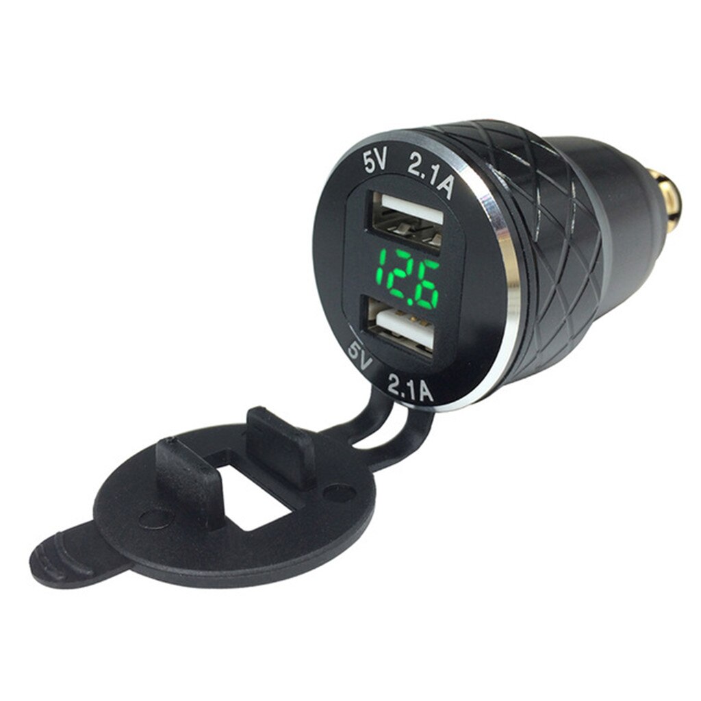 Motorcycle DIN Socket to Dual USB Charger For BMW R1200GS 5V 4.2A LED