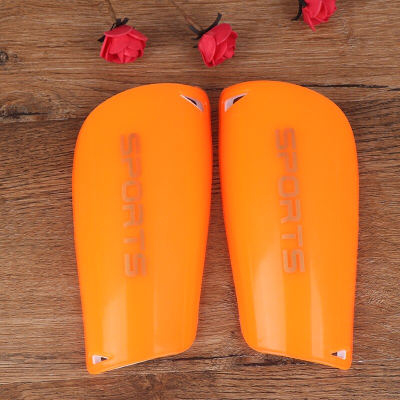 Espinilleras antideslizantes de fútbol para adultos y niños, Protector de piernas, 1 par: Orange M