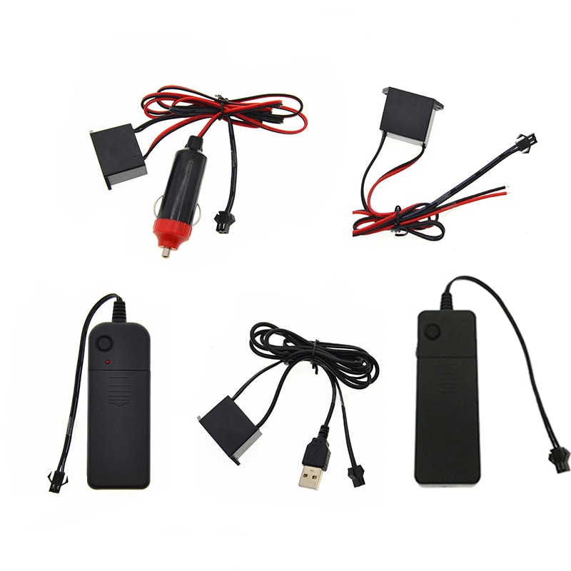 el wire controller inverter Drive Controller For 1-5M Neon Light Strip rope 12V/5V/3V transformer adapters