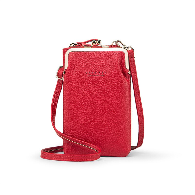 Crossbody Cell Phone Shoulder Bag PU Leather Cellphone Bag Daily Use Card Holder Mini Summer Shoulder Bag For Women Wallet: 04