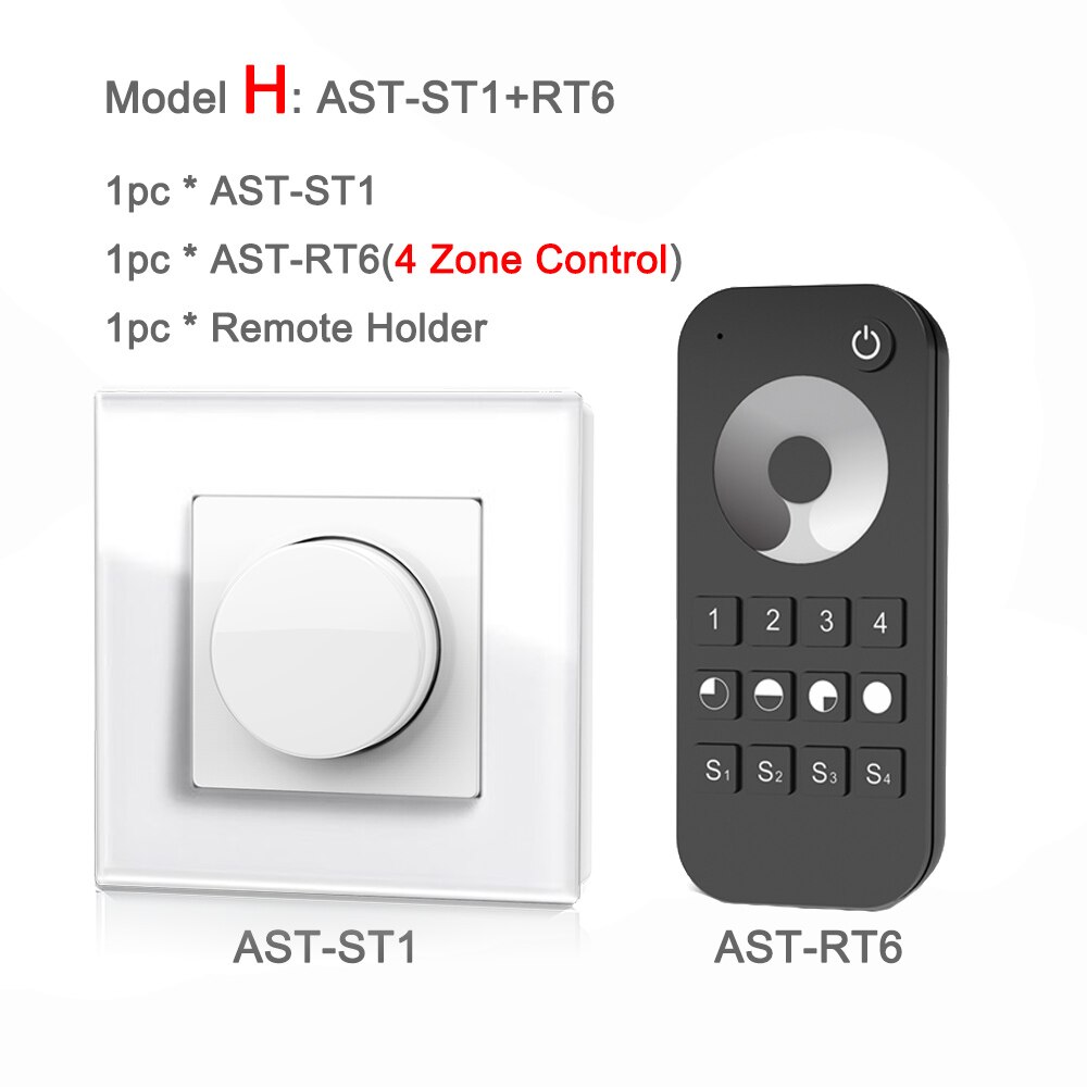 220V Led Dimmer Triac 230V 110V Ac Draadloze Rf 2.4G Afstandsbediening Dimbaar Knop Lichtschakelaar Smart wifi Controller Dimmer Voor Led Lampen: Model H