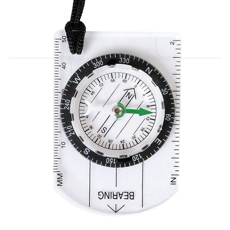 Map Scale Measuring Compass Portable Multi-functional Outdoor Survival Tools for Camping & Hiking