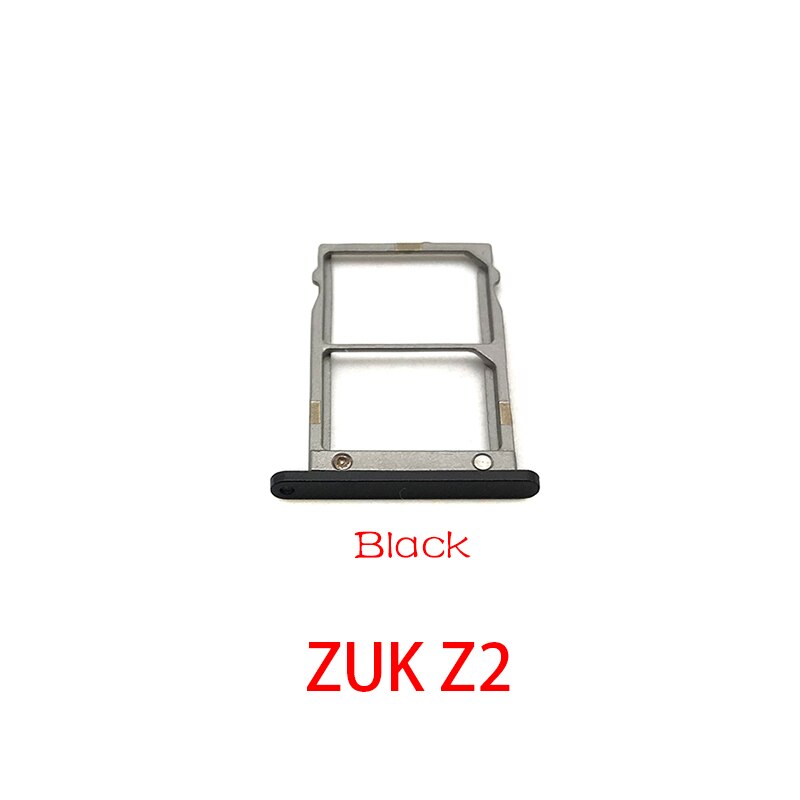 Für Lenovo ZUK Z2/K5 Hinweis/K6 Power Micro Nano SIM Karte Halter Tray Slot Halter Adapter Buchse: ZUK Z2 black