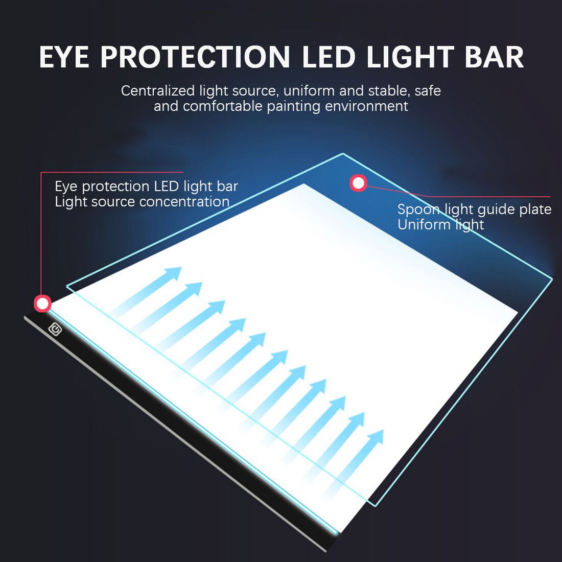 Tableta gráfica de dibujo A3, A4, A5, panel de luz LED para artistas, tablero de copia de animaciones de trazado, Tabletas digitales regulables