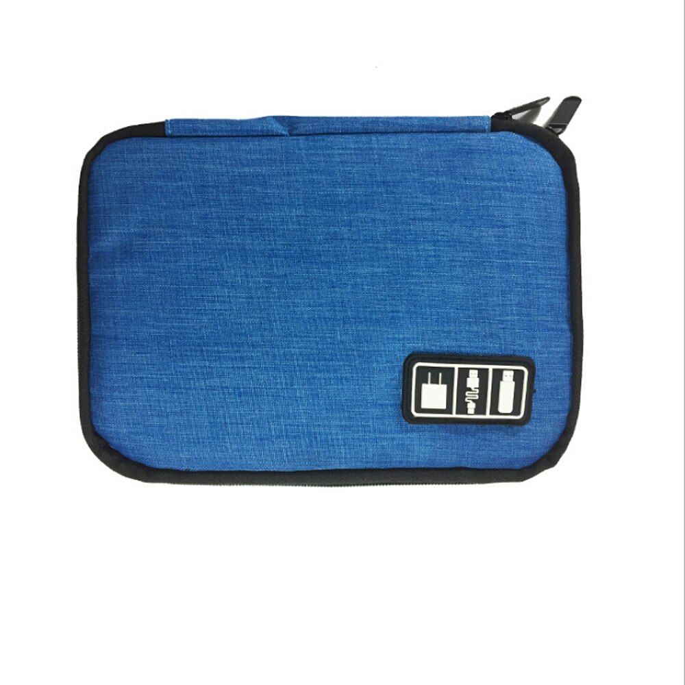 Multi-functional Digital Bag Electronic Storage Bag Kit Data Cable Cationic Fabric Digital Gadget Devices Divider Organizer