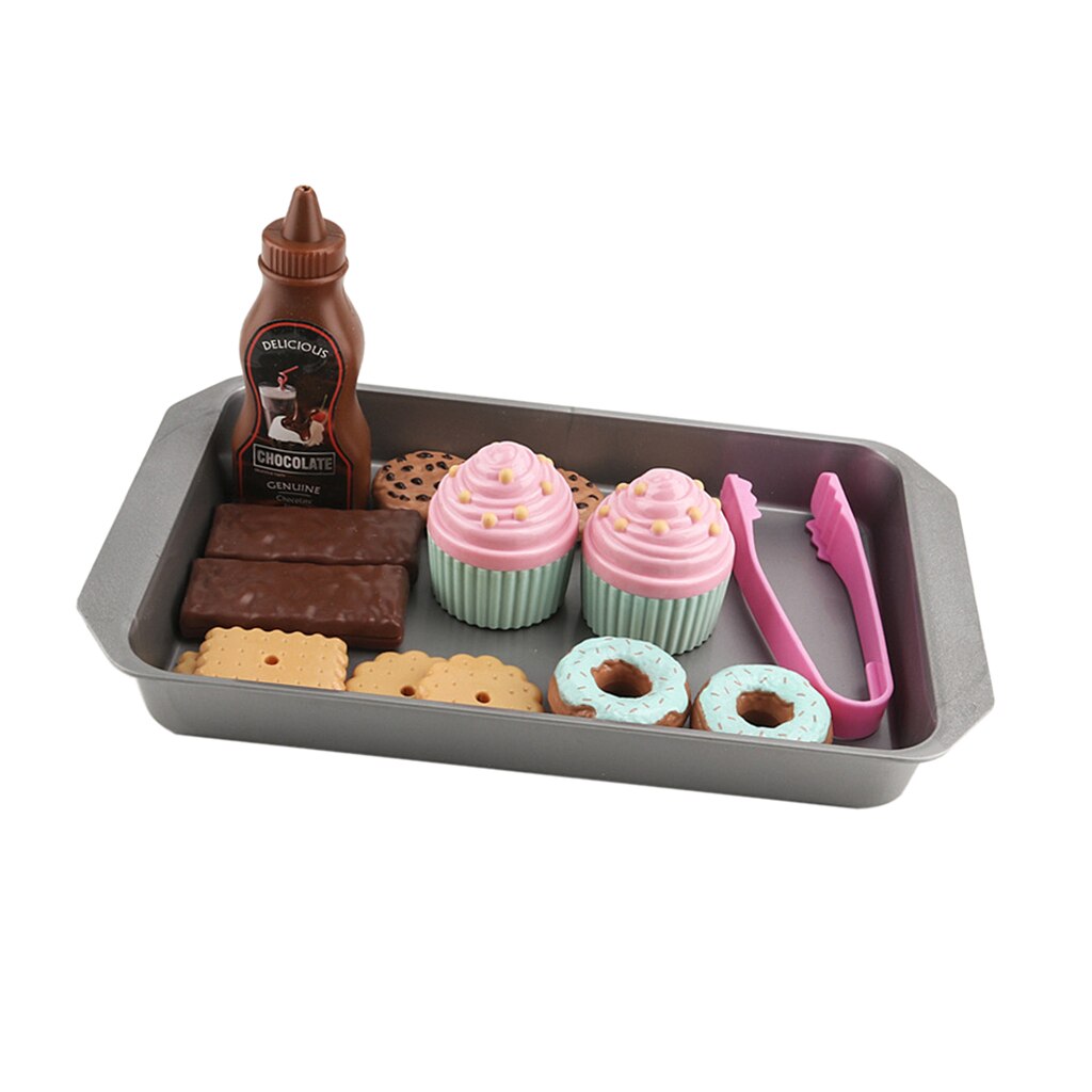 16 sztuk z tworzywa sztucznego pliki cookie desery zestaw dla dziewczynek spotkanie przy herbacie udawaj, że bawisz się