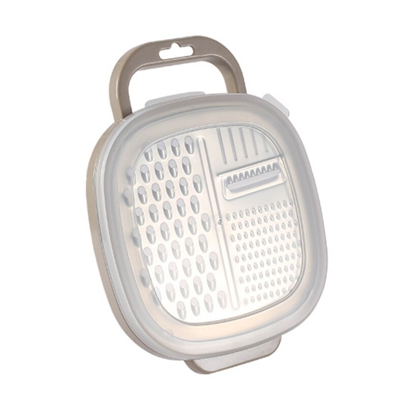 Kitchen Stainless Steel Grater Vegetable Carrot Slicer Shredder with Container Easy to Use Sharp Blade Efficiency Home